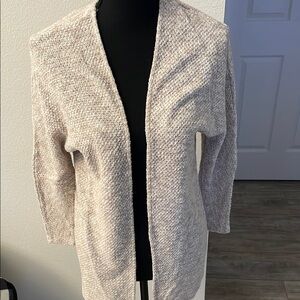 American Eagle Cozy Cream Open-Front Sweater